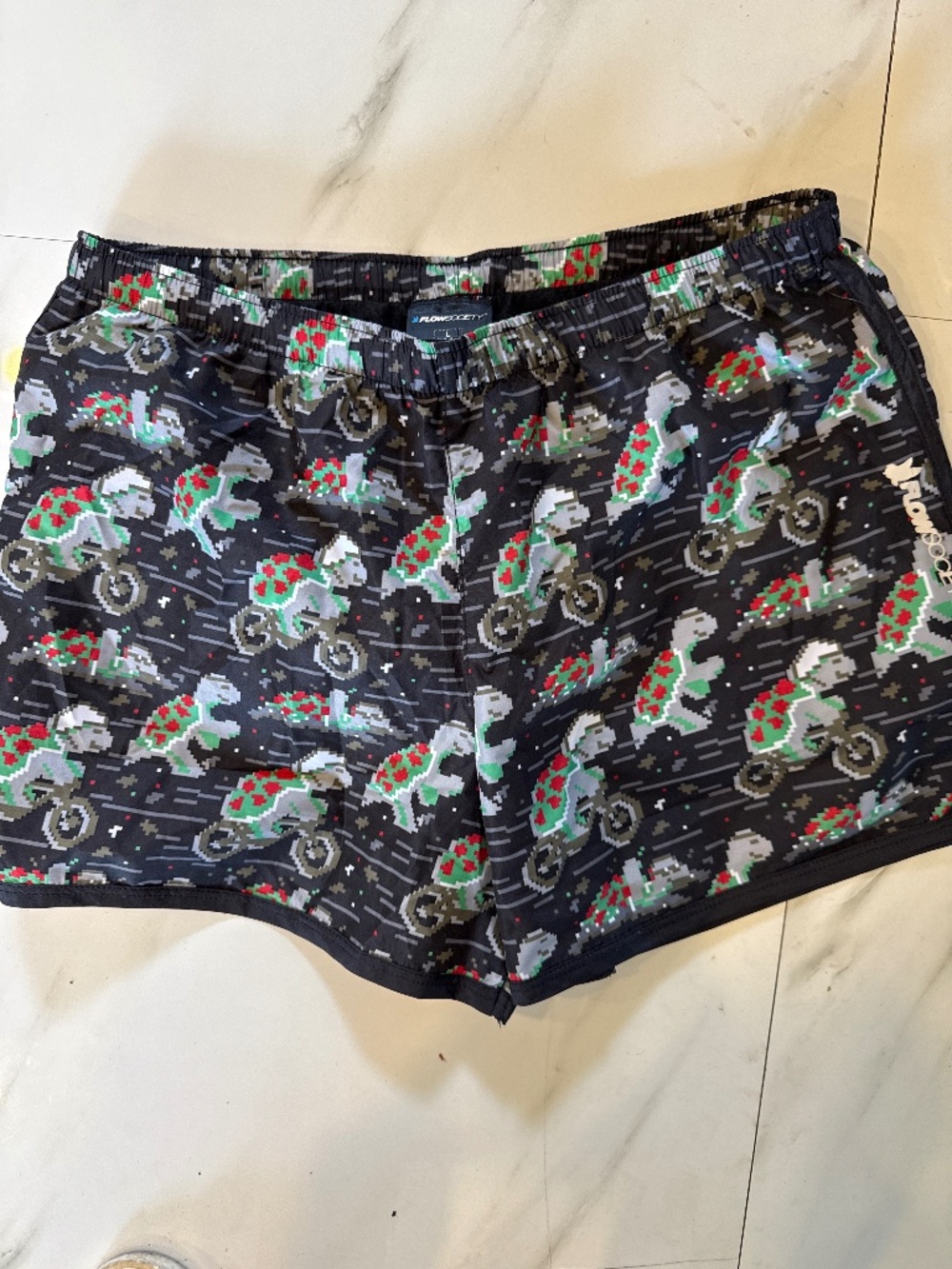 Flow society swim trunks